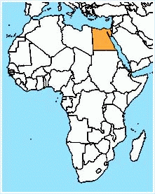 mapa - Egipska Republika Arabska
